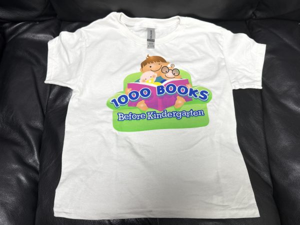 1000 Books Before Kindergarten Official T-Shirt (Size Youth XS)