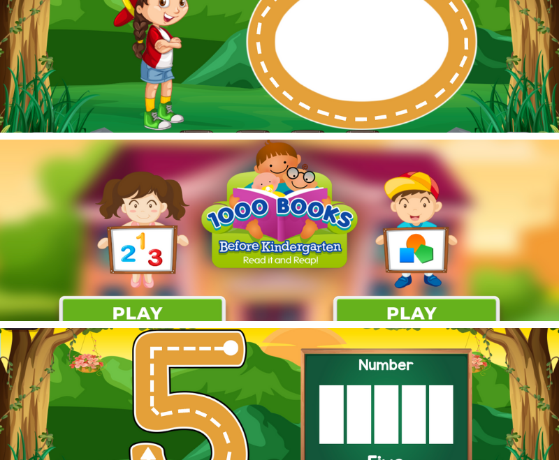 1000 Books Before Kindergarten Numbers & Shapes FREE App